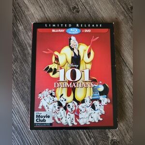 Disney Classic 101 Dalmatians Blu-ray And DVD Movie Bundle